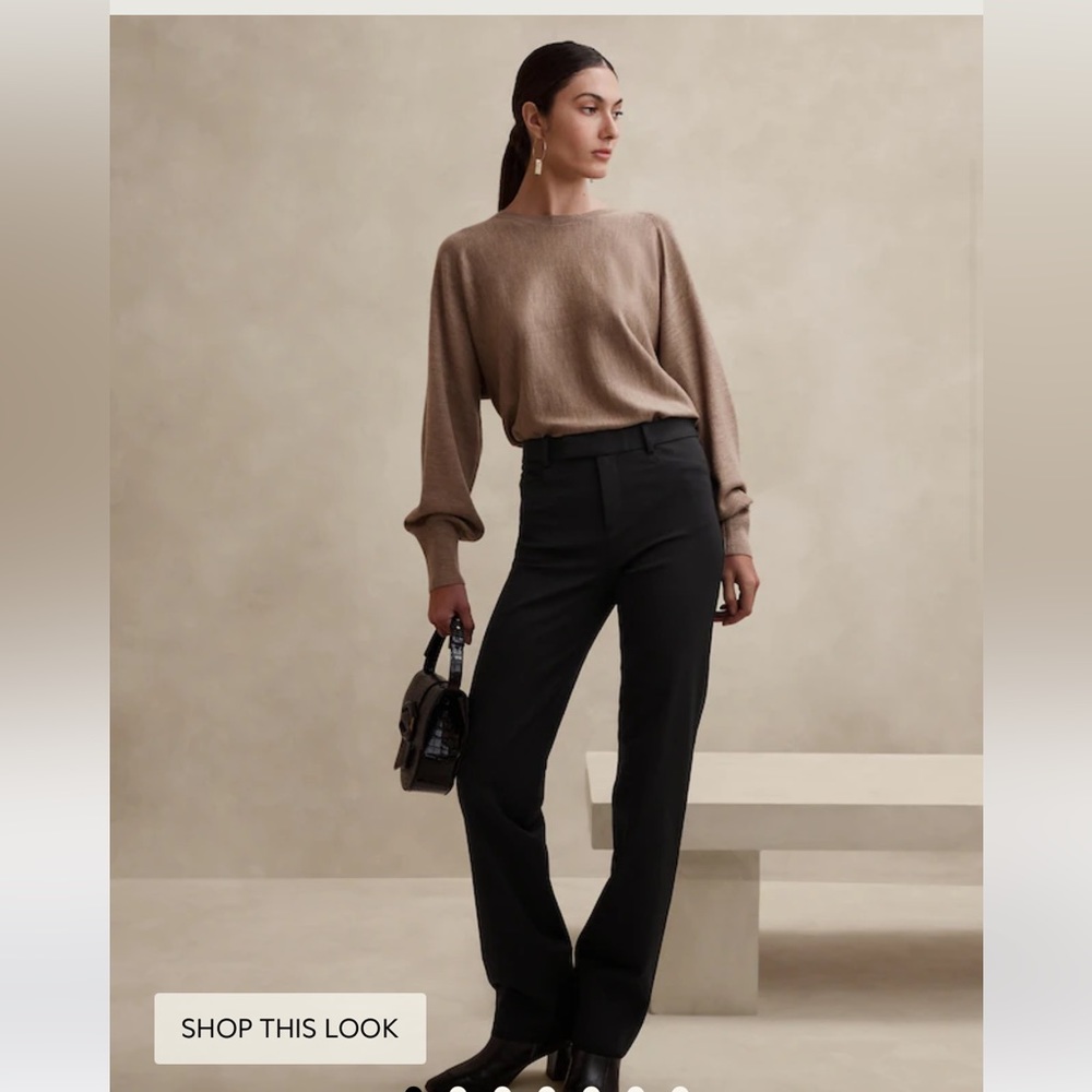 Banana Republic Sloane pant straight leg black